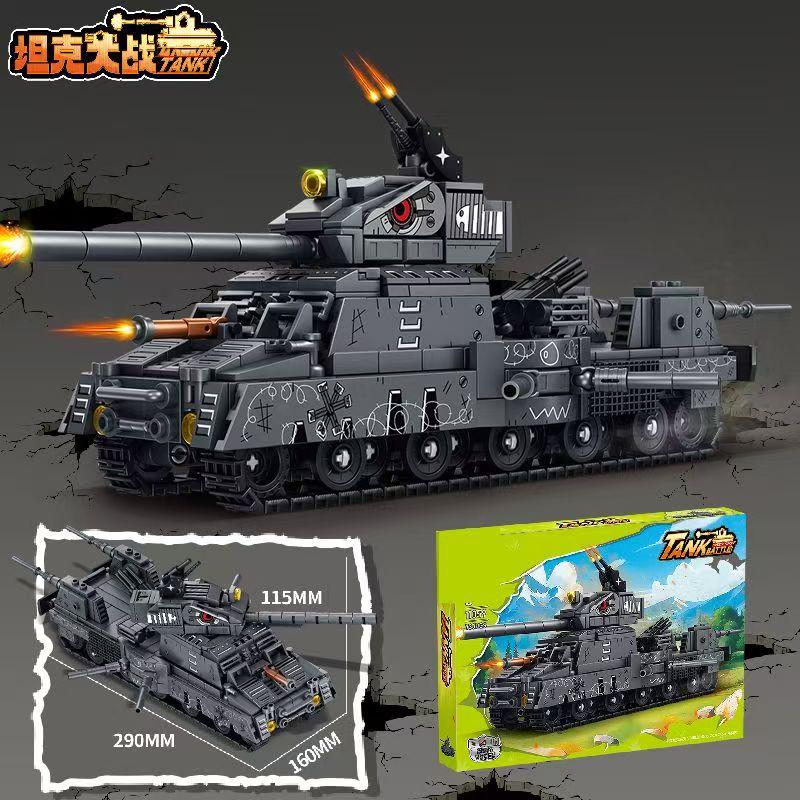 Armored Tank Building Block Model Giant Rat-style Educational Toy for Boys Birthday Gift for Kids