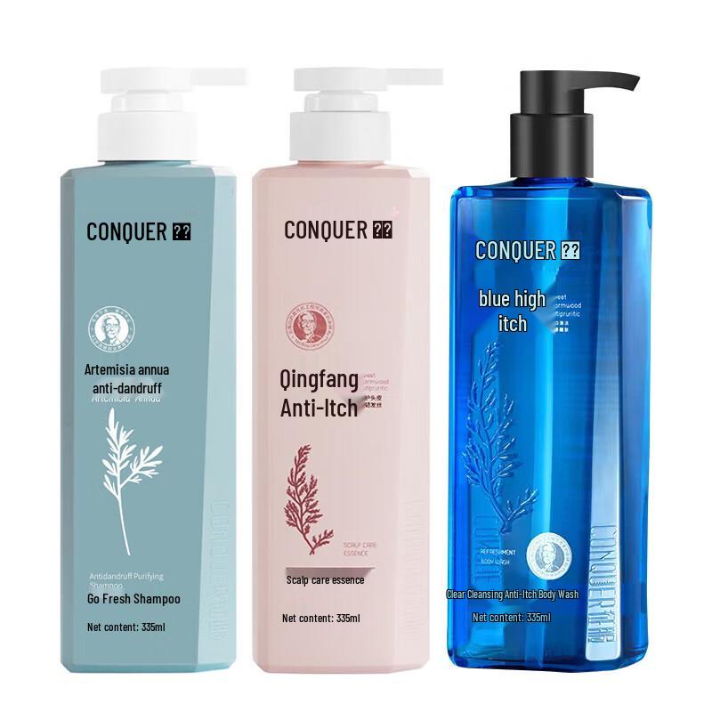

Conquer Anti-Dandruff Refreshing Hair & Body Wash Set