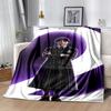 1pc Wednesday Wandinha in a Striped Uniform print blanket soft bedding sofa bedroom home decor Christmas gift q103