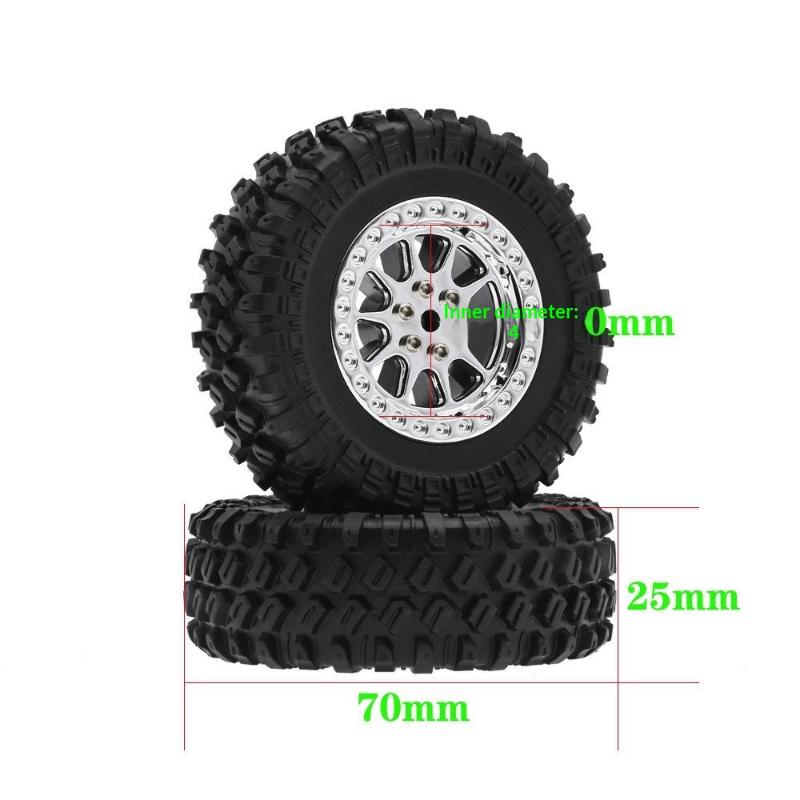 1:12 RC Car Crawler Tire Replacement 72mm Metal Upgraded Wheels Toy Car Upgrade Accessories Parts MN90 91 99 99S