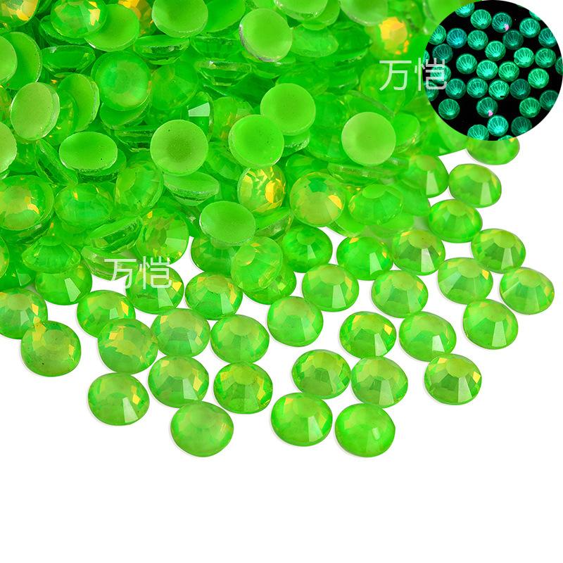 Nagelfräser, leuchtender Proteinglaskristall, flacher Boden, Strassstein, DIY-Nageldesign, Handyhülle, Beauty-Schmuck-Accessoires