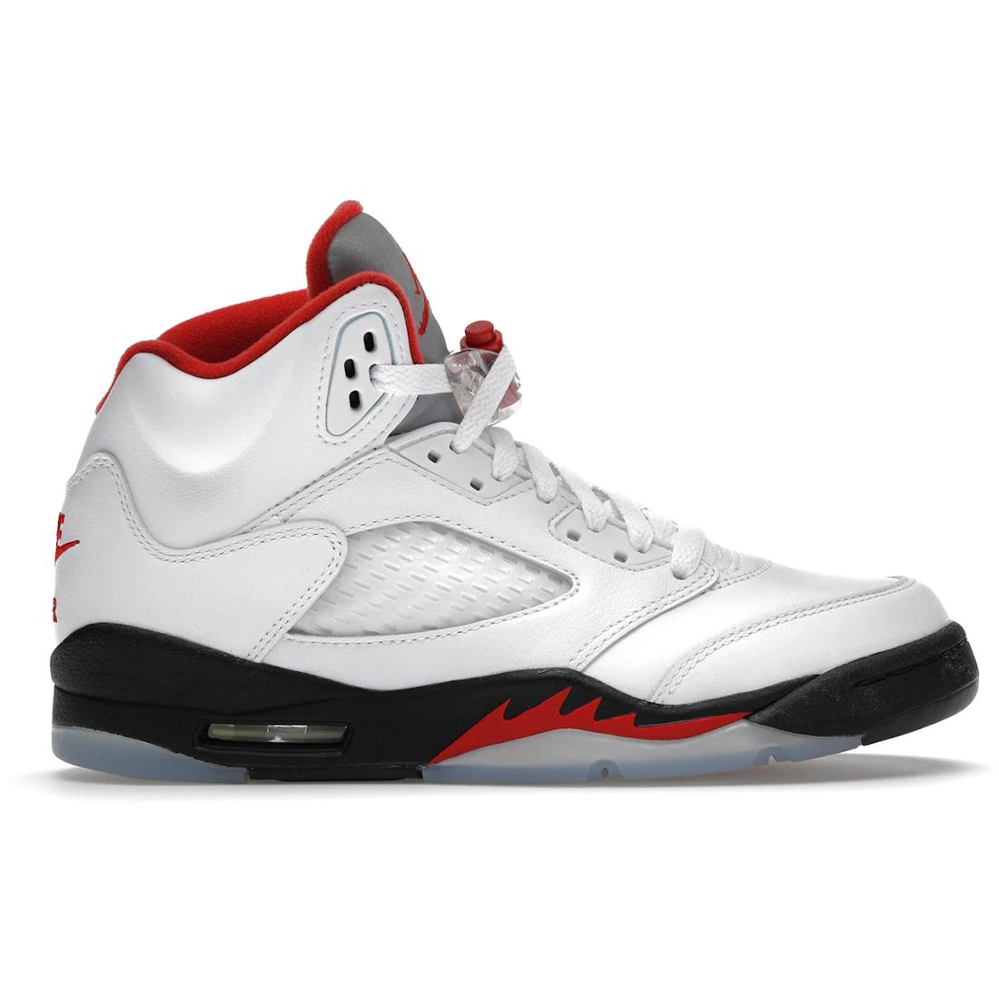 

Sneaker Jordan 5 Retro Fire Red Silver Tongue (2020) (GS)(440888-102) 35.5