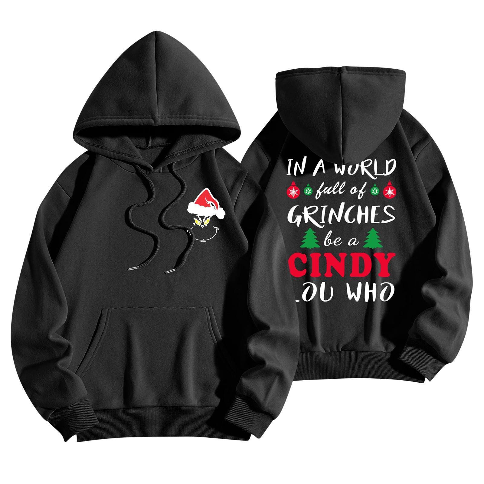 

Женская мода, легкий женский свитер с длинными рукавами и принтом в виде карманов, толстовка с капюшоном XXXL чёрный