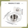 Bird Feeder for Cage Accessories Clear Easy To Clean Portable Acrylic Parakeet Food