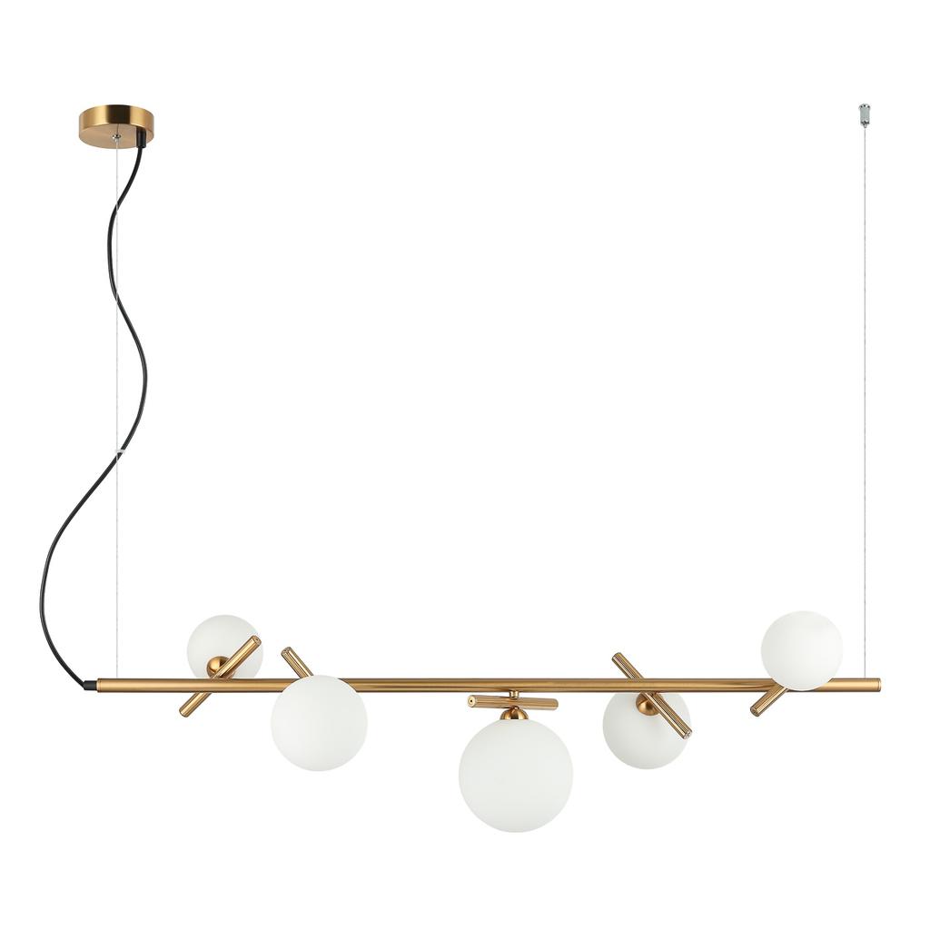 Lampa Wisząca Reverso 5 G9 Mosiężny Italux Pnd-5622-5-Bro-W