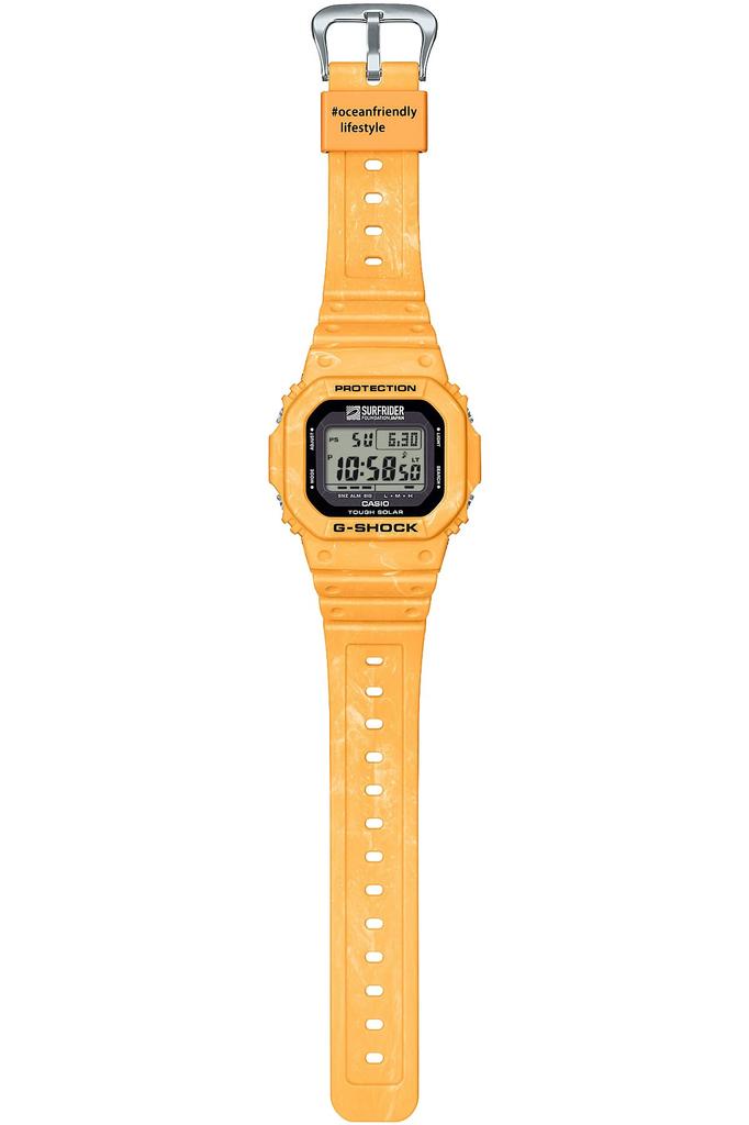 Watch Environmentally Friendly SURFRIDER FOUNDATION JAPAN Collaboration Model Tough Solar Yellow [Casio] G-Shock [Uses Materials] G-5600SFJ-9JR Men's