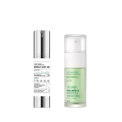 VTCOSMETICS Leadle Shot 100 Cica Retinol A Essence Set for Sensitive and Dry Pore Korean Cosmetics 0.1 Skin, Care, Retinol,