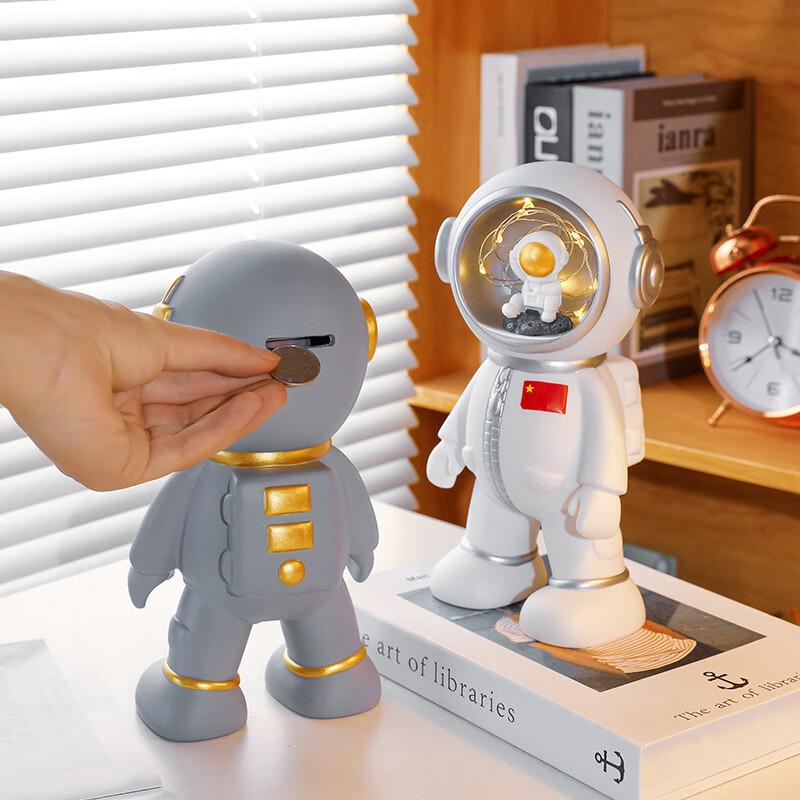 Astronaut Night Light Piggy Bank Ornament