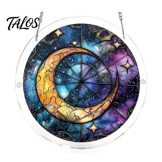 Puzzle Gift for Adults Acrylic Suncatcher, Artistic Window Hanging Ornament, 7.48 Inch Sun Satisfying Weekend Project Catcher Decoration, Ideal