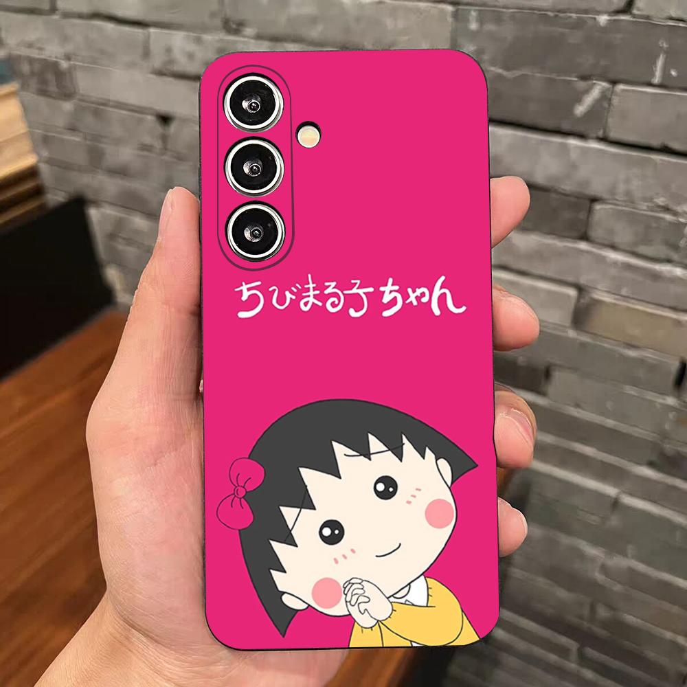 Anime Maruko-chan Phone Case For Samsung S25 Edge S24 S23 S22 S21 S20 Ultra Plus Fe Galaxy A54 A53 A34 A25 A16 Silicon Cover