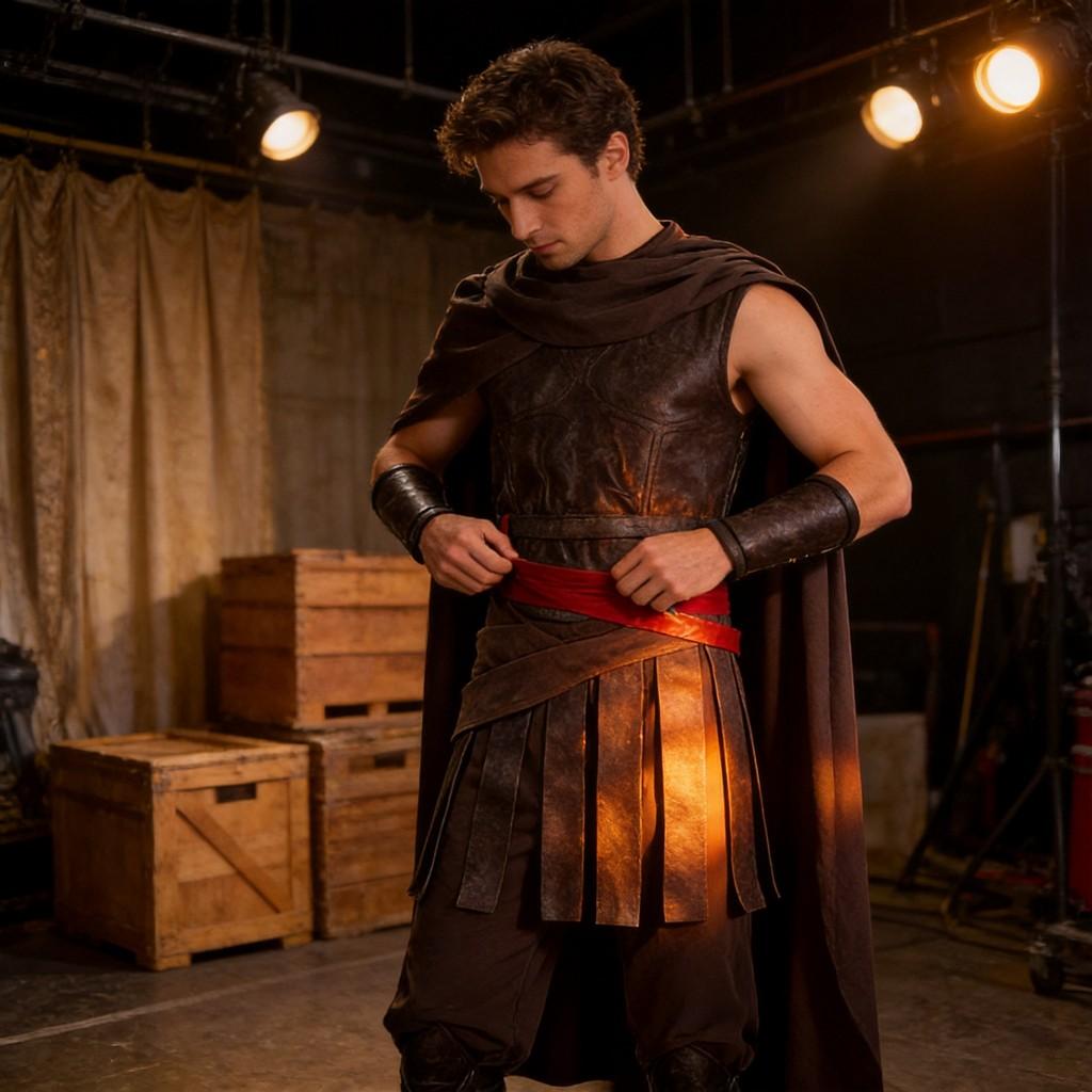 The Odyssey Cosplay Armor Suit With Polyester Fabric For Medieval Theatre Performances