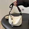 2025 Large-capacity Dumpling Bag Fashionable Wear-resistant Messenger Bag Women's New Casual Canvas Sports Style Shoulder Bag