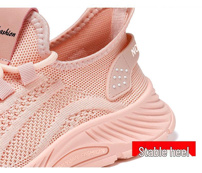 Women's Breathable Flyknit Running Shoes - Unisex Casual Couple Sneakers