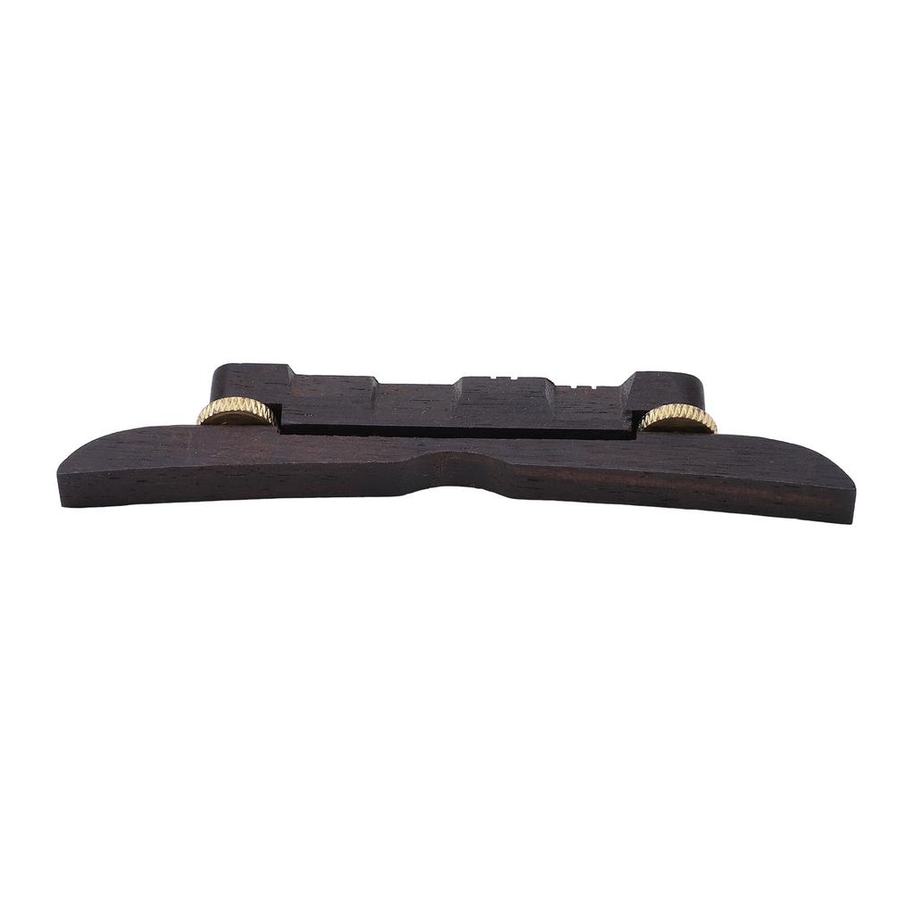Ebony Wood Mandolin Lower Bridge Adjustable String Bridge String Instrument Accessories
