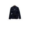 Zhu Zhu Blue Denim Women's Two-Piece Set: Stylish Suit Jacket & Slimming Jeans
