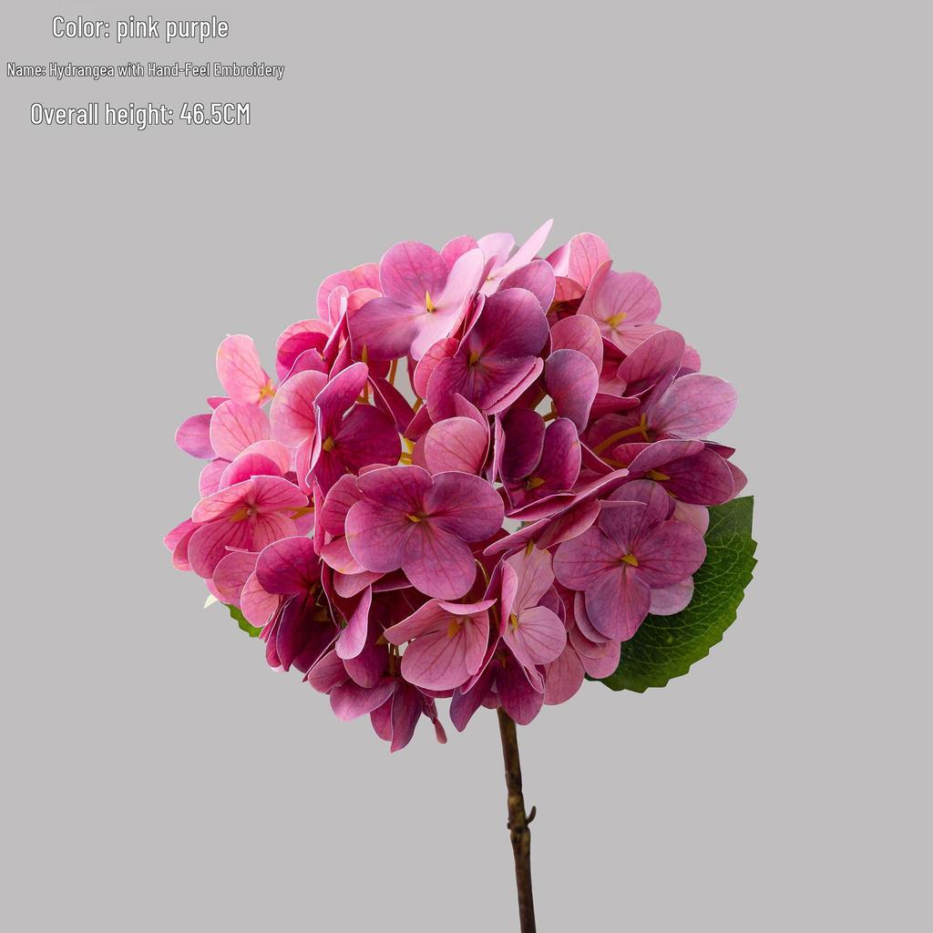 Hydrangea Faux Flower - Realistic Wedding Decoration with INS Style