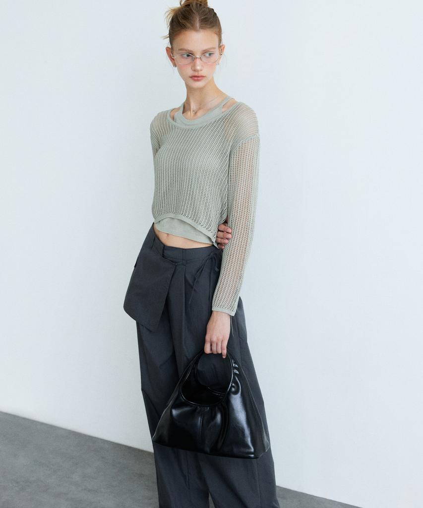 MIXXO Nylon Layered Pants_Miwtcg402B