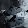 Step On Poop Feeling Thick Soled 4.0cm Perforated Shoes  New Casual Sports Trend Two On Cool Slippers for Men and Women