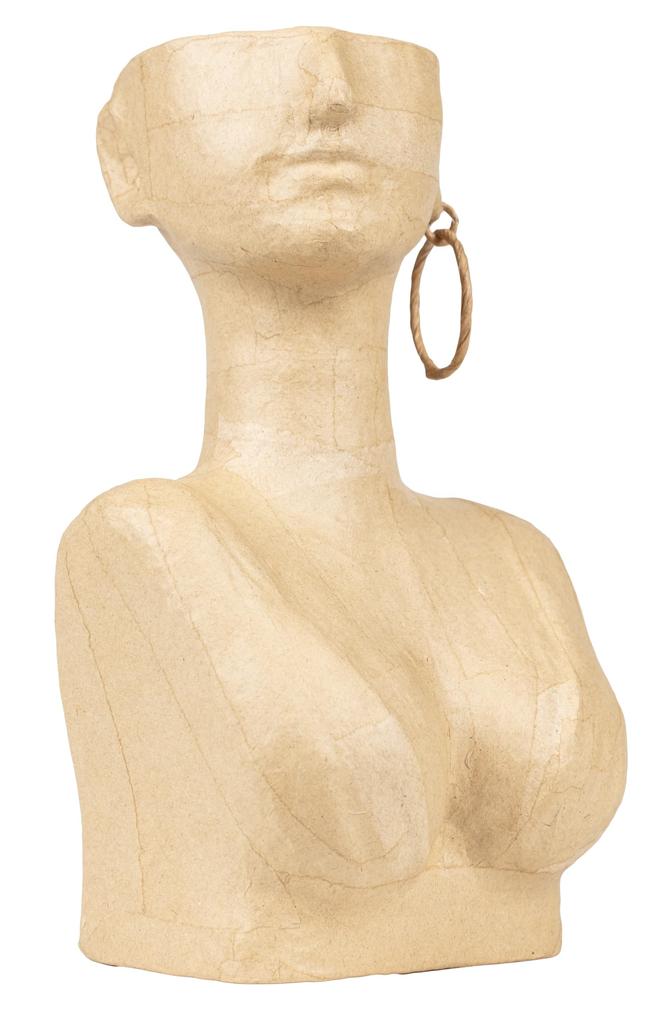 DecoPatch Paper Mache Flower French Flower Vase, Woman, Craft, Vase, Decoration, dp-hd100