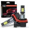2 Bucăți Becuri LED H11 H8 H9 pentru Ceață/DRL H7 9005 HB3 9006 HB4 Lumini de Ceață LED Lumini de Zi H4 Far Motocicletă Alb 6000K Lampă Super Luminoasă