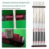 Solid Wood Wall-Mounted 8-Hole Billiard Cue Rack