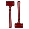 2 Pcs Wooden Judge Gavel Solid Wood Hammer Auction Gavel Role Gift For Chairman Law Student Costume Accessory Home