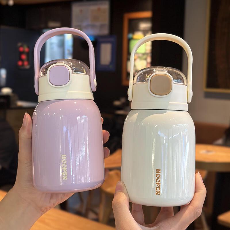 TLAKEHO 316 Stainless Steel Insulated Cute Belly Straw Cup