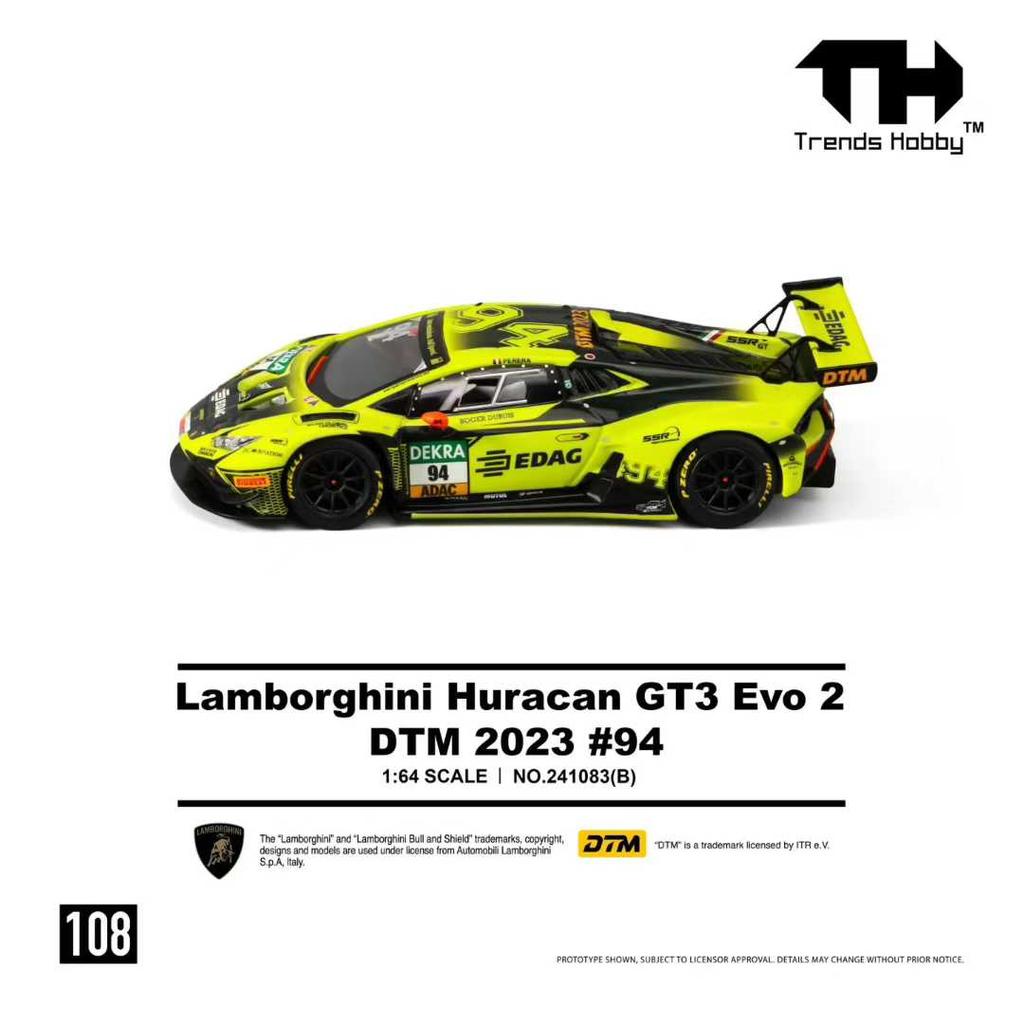 Trends Hobby 1:64 Lamborghini Huracan GT3 Evo 2 DTM 2023 Alloy Diecast Model *Pre-Sale*