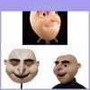 Mască Gru din Despicable Me Rășină Recuzită Cosplay Pentru Halloween și Petreceri cu Costume
