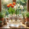 4 Grids Hydroponics Nursery Pots Planter Containers Corm Plant Growing Pots  Balcony Planting