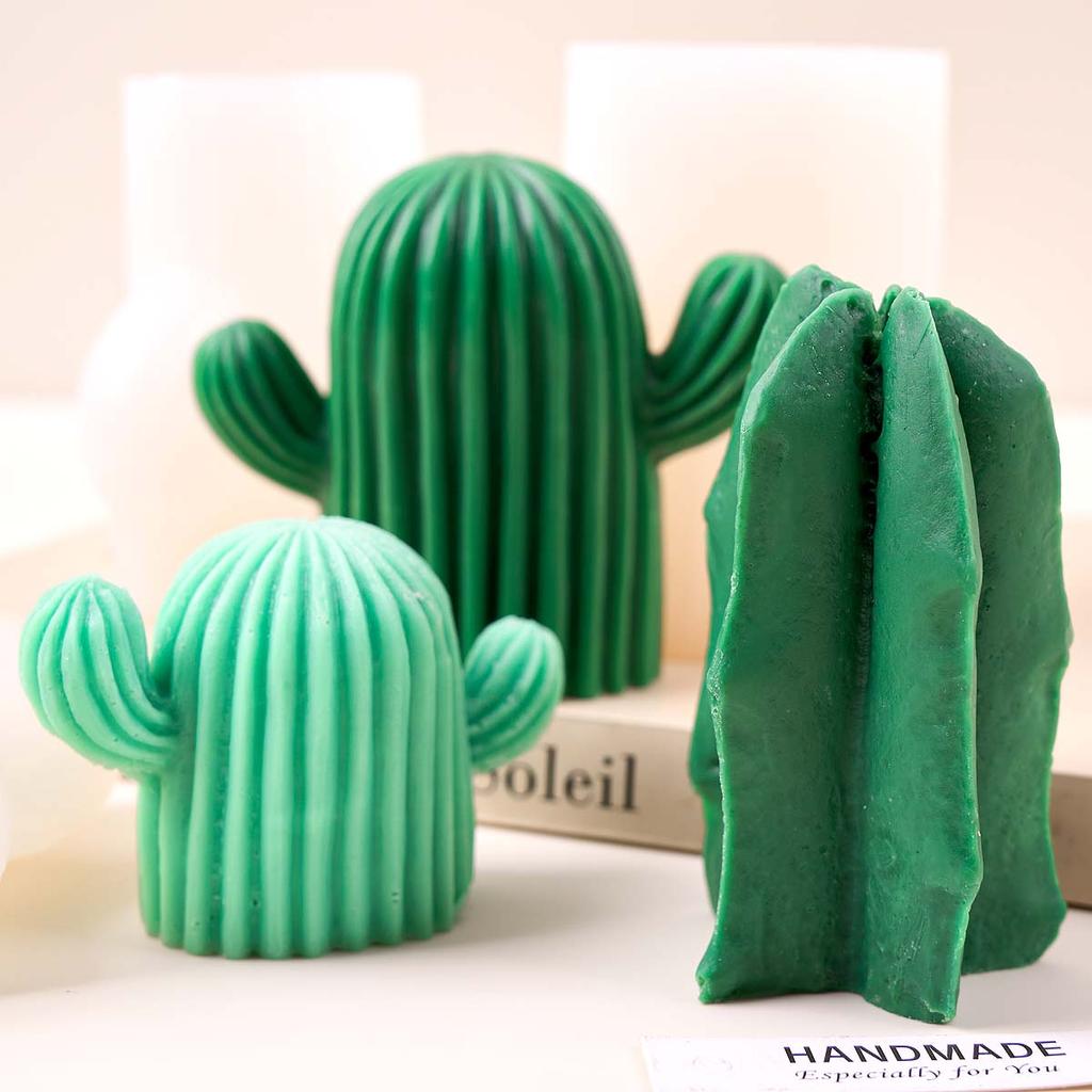 3D Kaktus Aromatherapie Kerze Silikonform DIY Simulation Sukkulente Pflanze Tonformen Seife Gips Harz Handwerk Herstellung Heimdeko