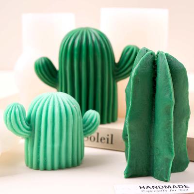 3D Kaktus Aromatherapie Kerze Silikonform DIY Simulation Sukkulente Pflanze Tonformen Seife Gips Harz Handwerk Herstellung Heimdeko