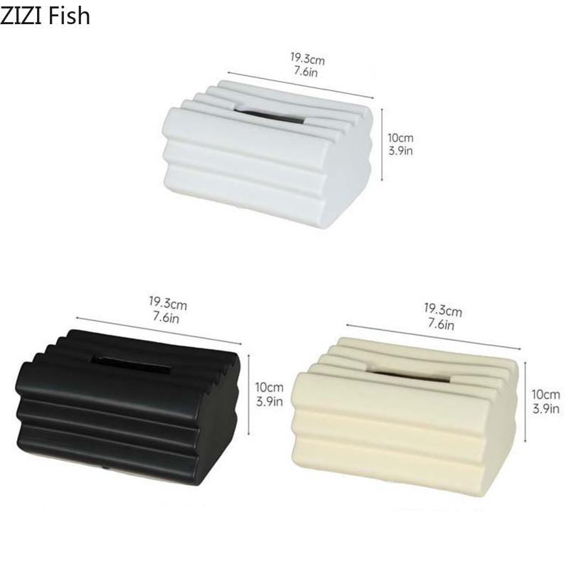 Cutie de șervețele ceramice moderne, decorare, bucătărie creativă, cutie de depozitare a șervețelelor, organizator de șervețele pentru acasă, decorare desktop, cadou