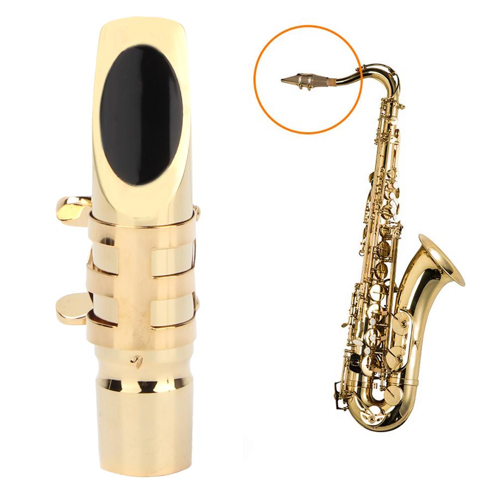 Metal Alto Saxophone Metal Mouthpiece with Cap Pads Musical Instruments Accessory(7C#)