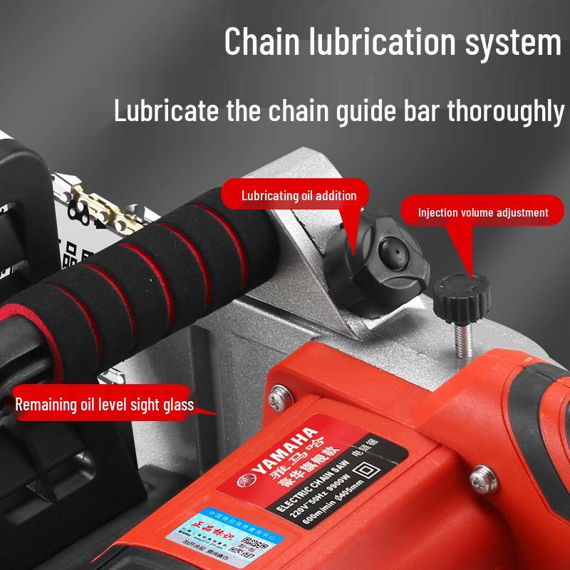 Yamaha 220V Dual-Use Cordless Chainsaw: Handheld Tree Cutting Tool for Household & Outdoor Use