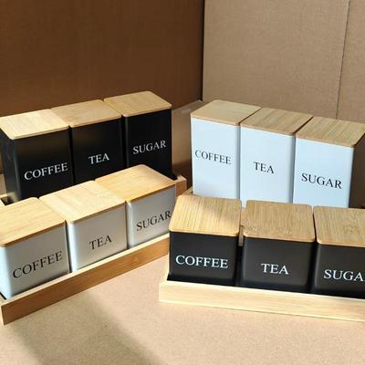 3 Stück 1L Kaffeebohnen Vorratsdosen Tee Zucker Vakuumversiegelte Gläser Eisen Vorratsdosen Hitze Küche Creme Dose Luftdichter Deckel