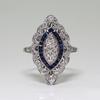 Fashion Luxury Topaz Engagement Ring, Sapphire Ring, Hand Accessories