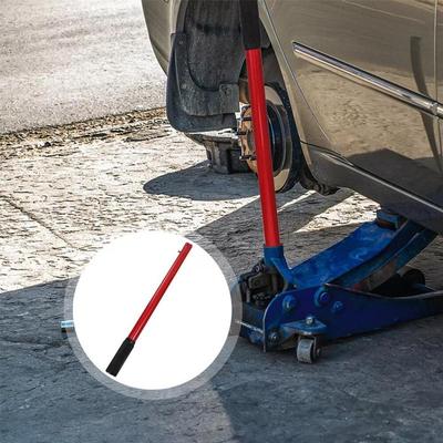 Car Jack Handle Replacement Single Section Extension Rod Steel Red Hydraulic Jack Handle for Vertical Jack Auto Repair Tool