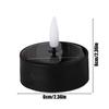 Solar Candles Flameless Fake Candle LED Lights For Outside 4 Pieces Waterproof Outdoor Decor For Halloween Decorations Pathway
