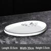 ZhiShi Elegant Ceramic Oval Serving Plate