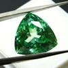 10.23 Carat Trillion Cut Natural Montana Sapphire Green CERTIFIED Loose Gemstone A-328