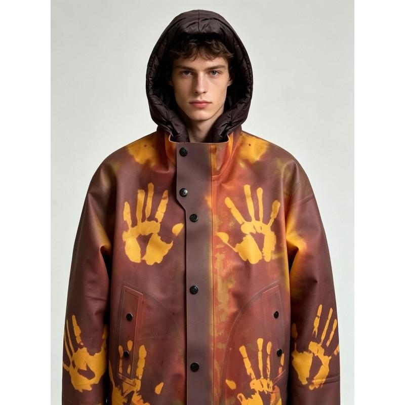 Mens Warm Thermal Color-Changing Hooded Cotton