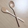 Japanese Style 23.5cm Wooden Spoon with Long, Half-Round Handle for Cooking and Stirring