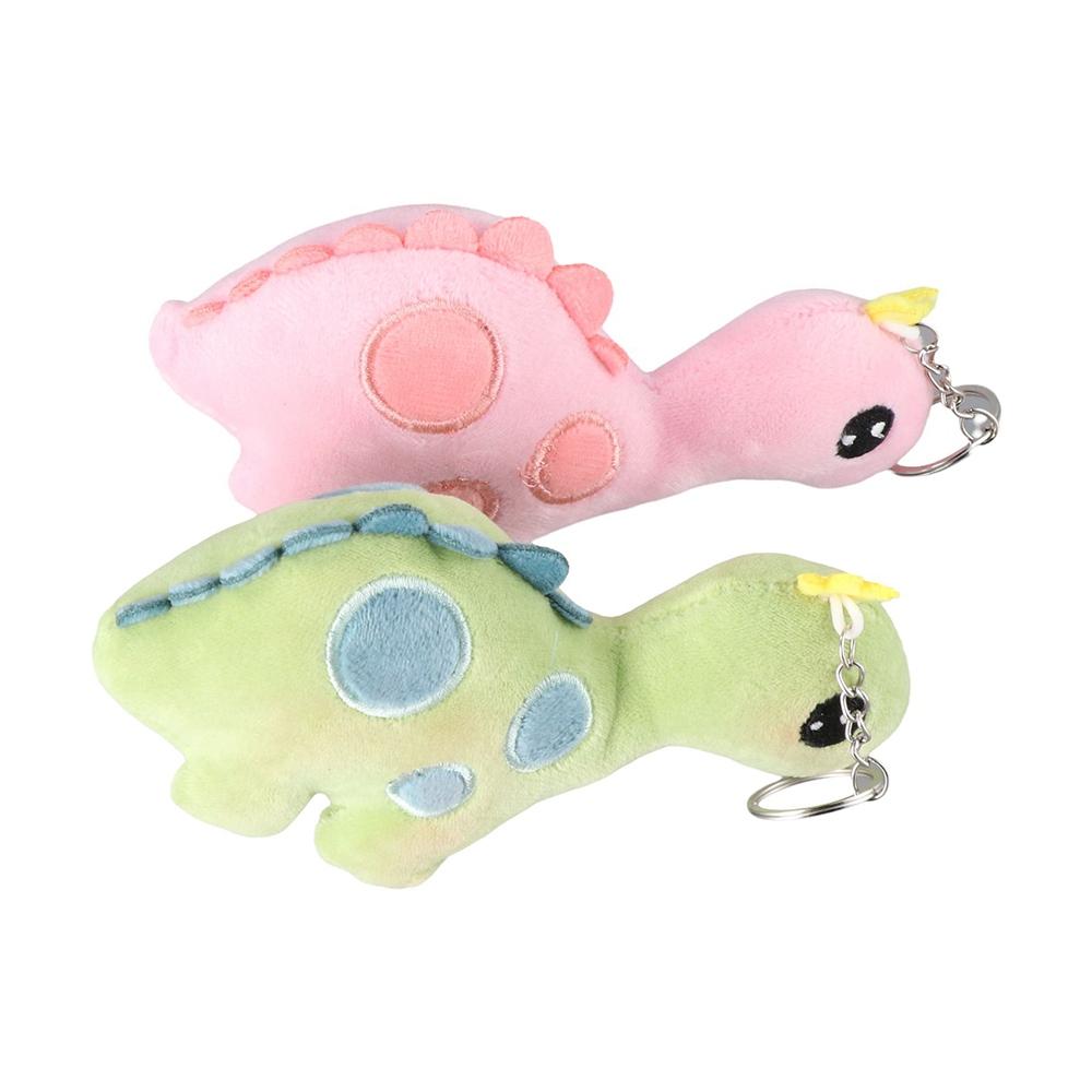 Cute Keychain Cartoon Keyring Animal Dolls Dragon Doll Dinosaur Plush Toy Plush Pendant Stuffed Toy