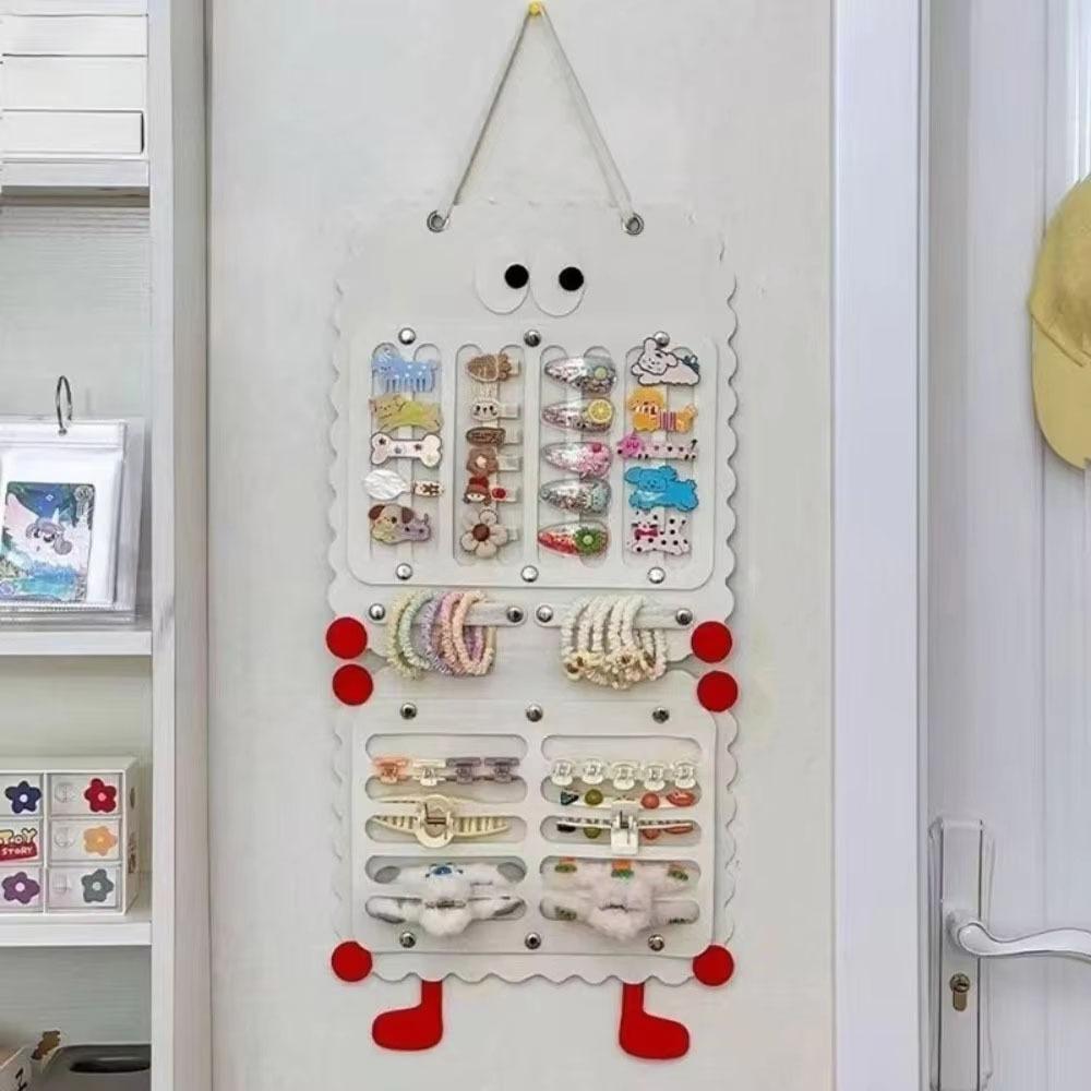 Wall-mounted Felt Hair Clip Storage Bag Detachable Hair Accessory Organizer  Ear Studs