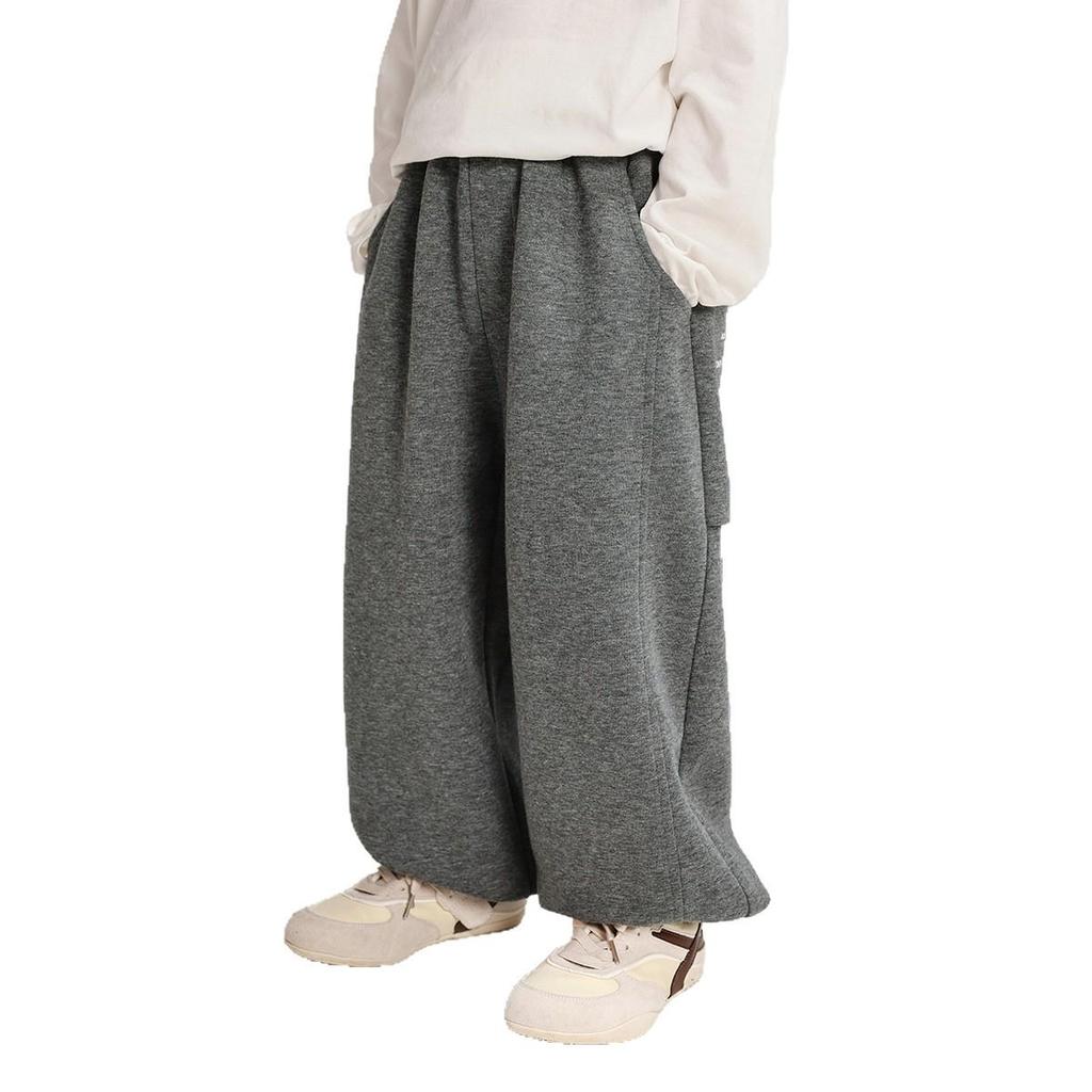 Autumn 2025 Korean Version Loose Knit Sweats: Fairy Tale Memory Big Boy Breathable Long Pants