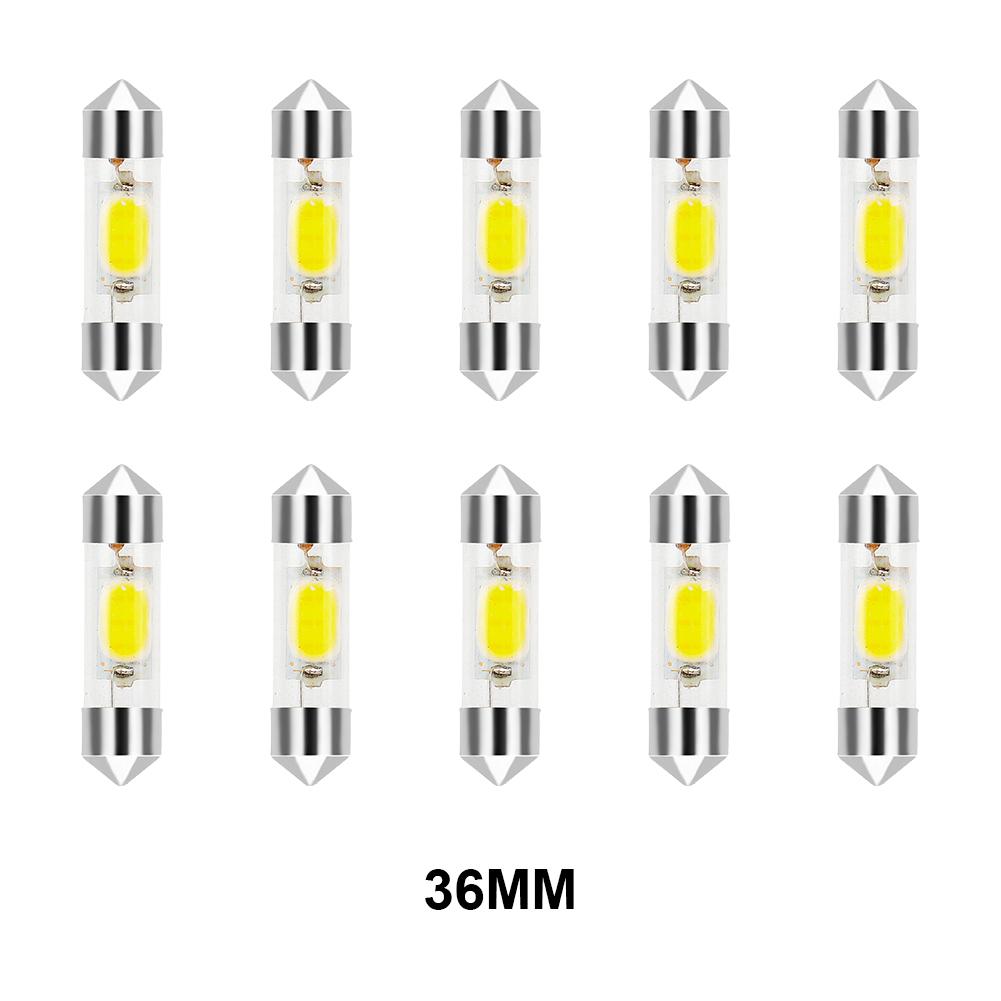 10pcs C5W Led C10W Lights Interior Light 31mm 36mm 39mm 41mm Car Dome Lamp Reading Light Auto Lamp 12V 6000K Dome Lights 6