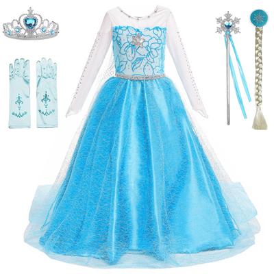 Crianças Meninas Cosplay Princesa Concurso Festa de Aniversário Performance Vestido Roupas