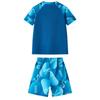 ASK JUNIOR Boys' Short-Sleeve Two-Piece Swimsuit