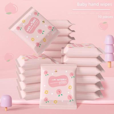 Infant & Child Wet Wipes - Portable for Hand & Mouth, 10-Piece Family Pack